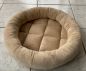 Preview: Mikrofaser Bettchen rund ca. 46 cm honig